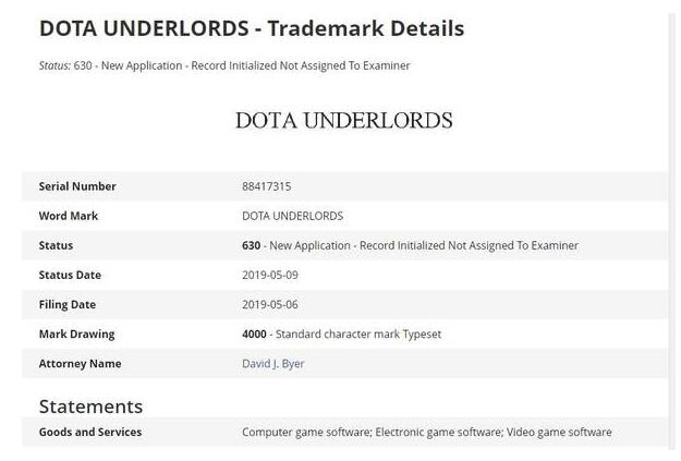 V社注冊“DOTA”新商標 網友猜測將在TI9公布新作