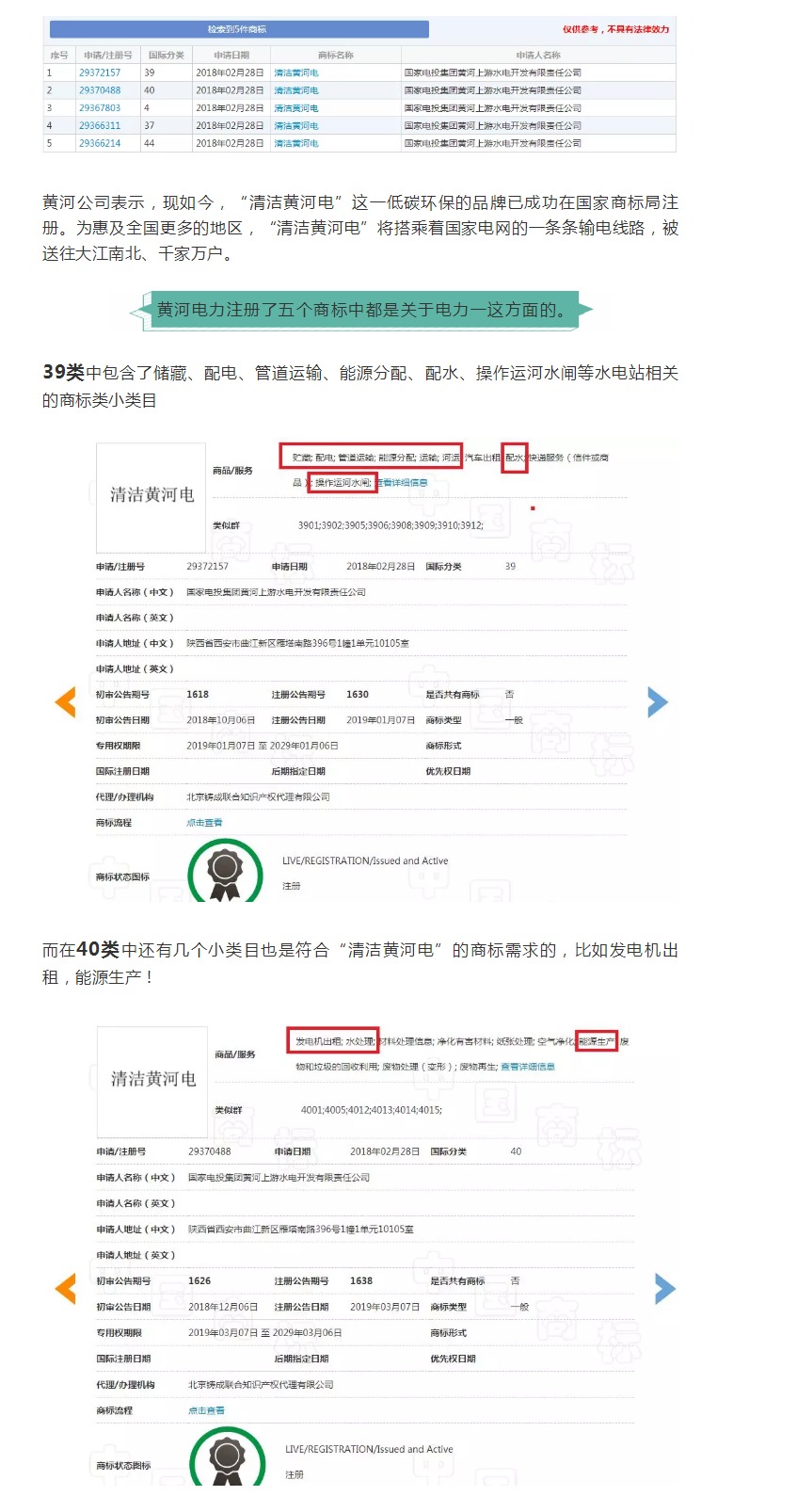 中國首例電能產品商標誕生了，“清潔黃河電”，那是黃河潔還是電力清呢？