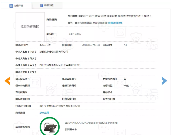 想注冊“流弊的豬腳飯”商標？對不起，被駁回！