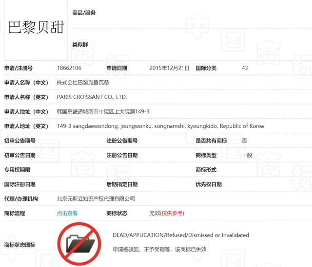 韓國企業(yè)“巴黎系”商標(biāo)不允注冊，英文商標(biāo)或?qū)o效，須考慮法律