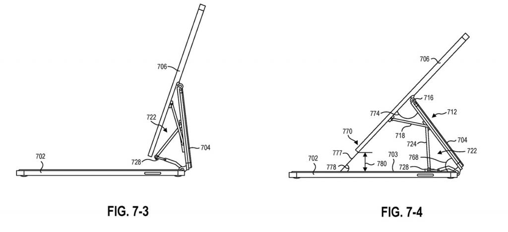 2021年7月28日微軟 Surface 新專利曝光，類似蘋(píng)果 iPad 妙控鍵盤(pán)設(shè)計(jì)