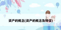 資產的概念(資產的概念及特征)